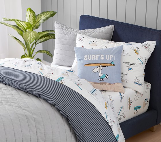 Snoopy Surfs Up Pillow Pottery Barn Kids
