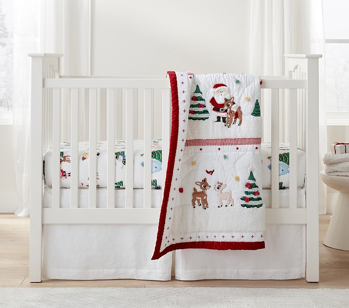 Rudolph® Baby Bedding Pottery Barn Kids