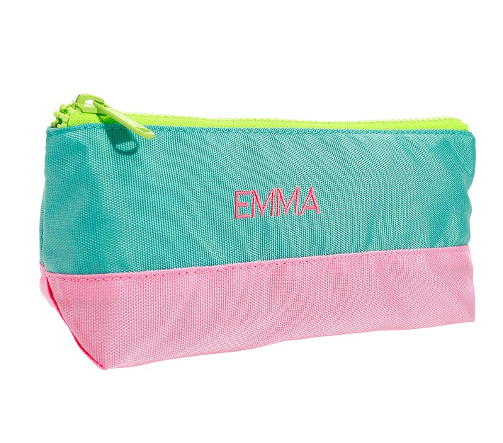 Astor Pink/Aqua/Lime Pencil Case Pottery Barn Kids