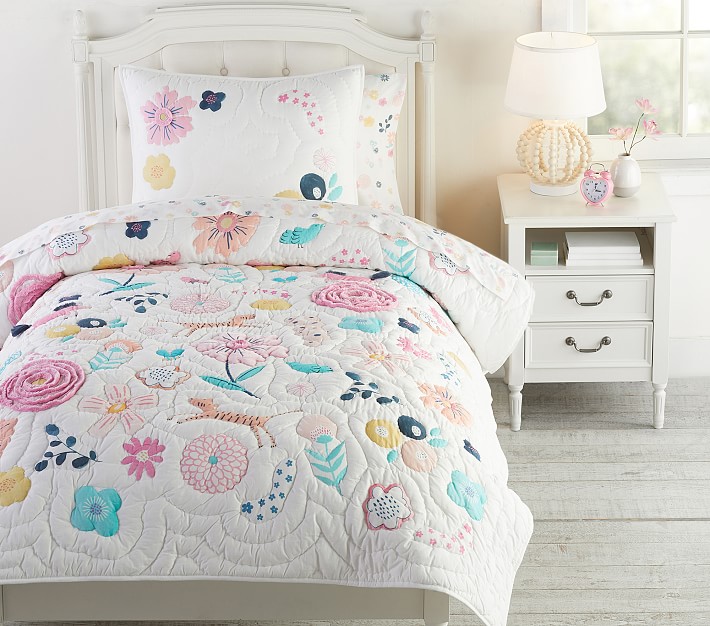 Sasha's Garden Quilt & Shams Pottery Barn Kids