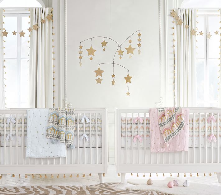 The Emily & Meritt Stars Crib Bedding Sets Pottery Barn Kids