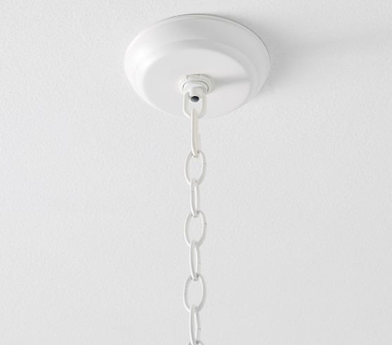 pottery barn white chandelier