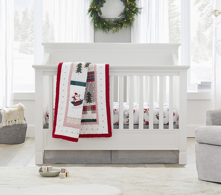 OPEN BOX Heritage Santa Baby Quilt Pottery Barn Kids