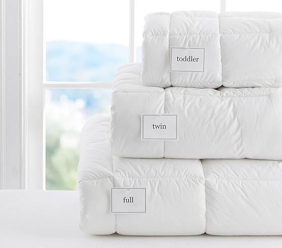 pottery barn down comforter