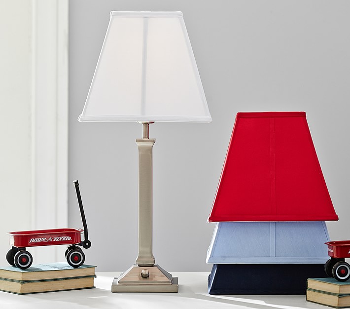 pottery barn red lamp