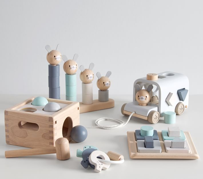 Plan Toys X PBK Punch Drop Baby Toys Pottery Barn Kids