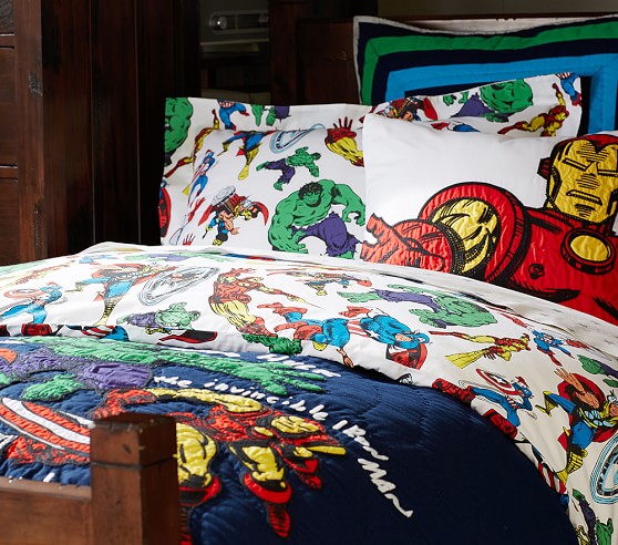 cotton marvel duvet cover