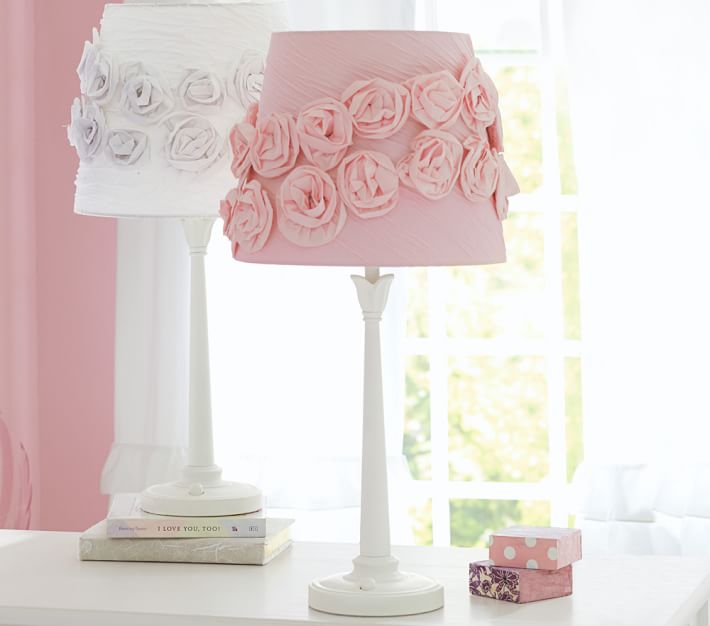 pottery barn rose lamp shade