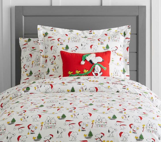 pottery barn christmas duvet cover