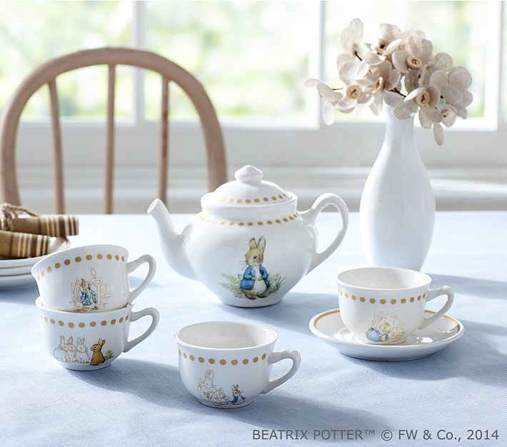 Peter Rabbit™ Tea Set Pottery Barn Kids