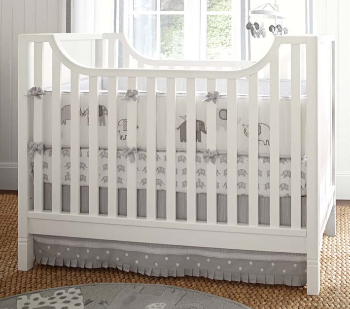 pottery barn crib bumper safety