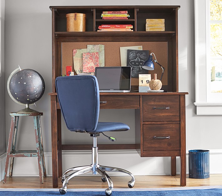 pottery barn computer desk with hutch