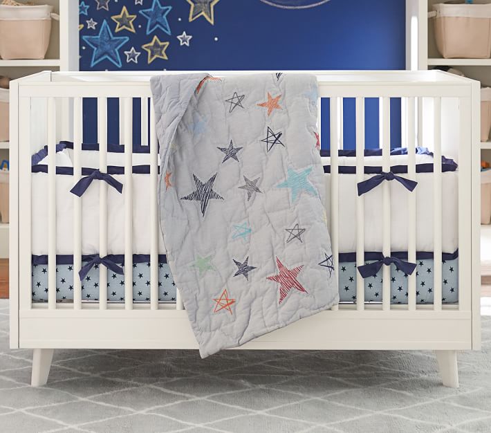 Camden Star Crib Bedding Sets Pottery Barn Kids