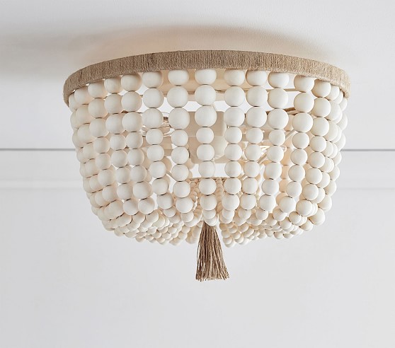 beaded chandelier flush mount