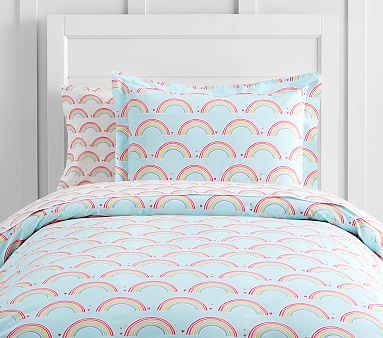 pottery barn rainbow duvet cover