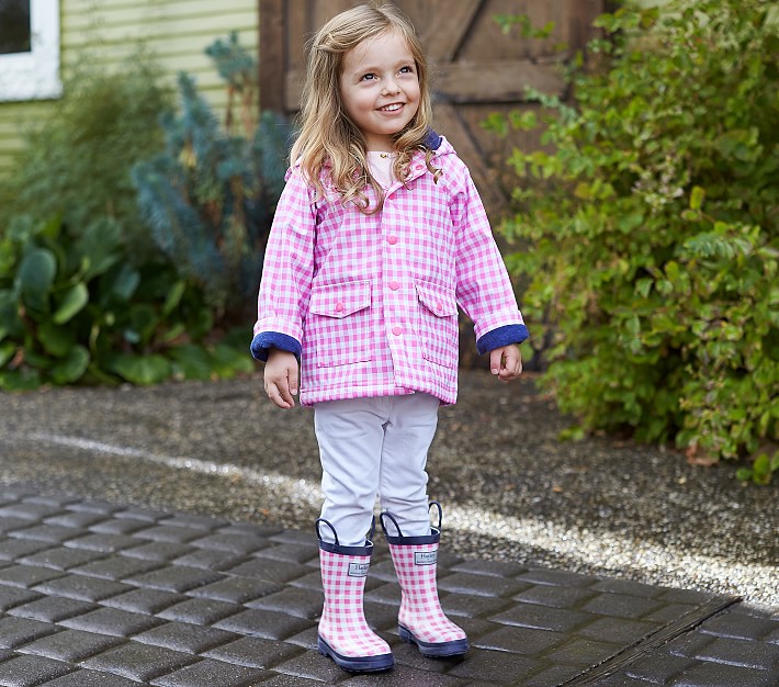 Navy Gingham Raincoats | Pottery Barn Kids