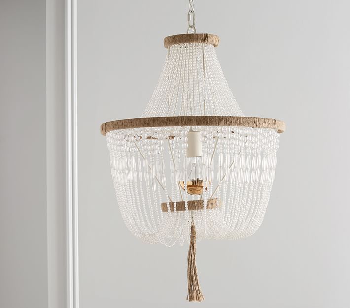 crystal beaded ceiling light