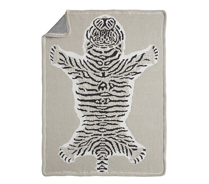 tiger lovey blanket
