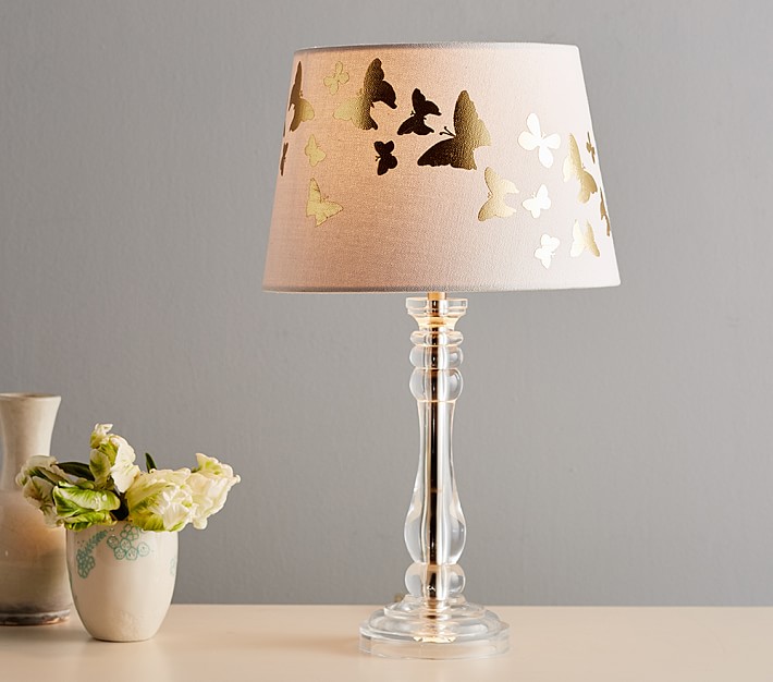 pottery barn butterfly lamp