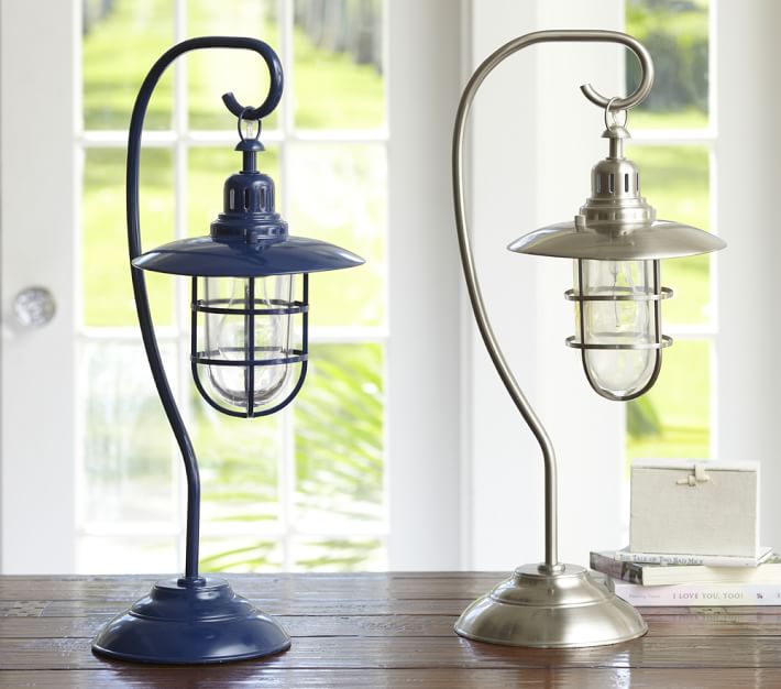 pottery barn nautical lamp