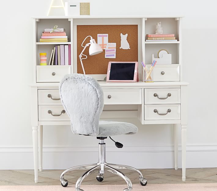 round upholstered desk chair