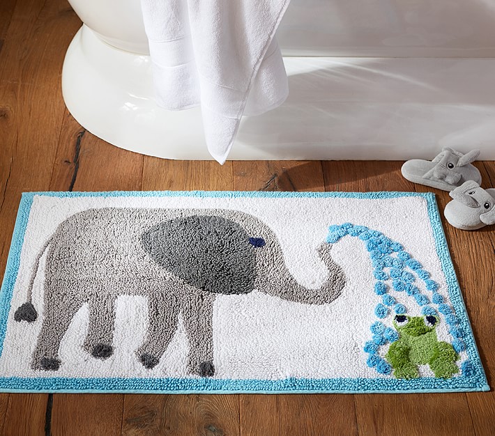 elephant bathroom rug