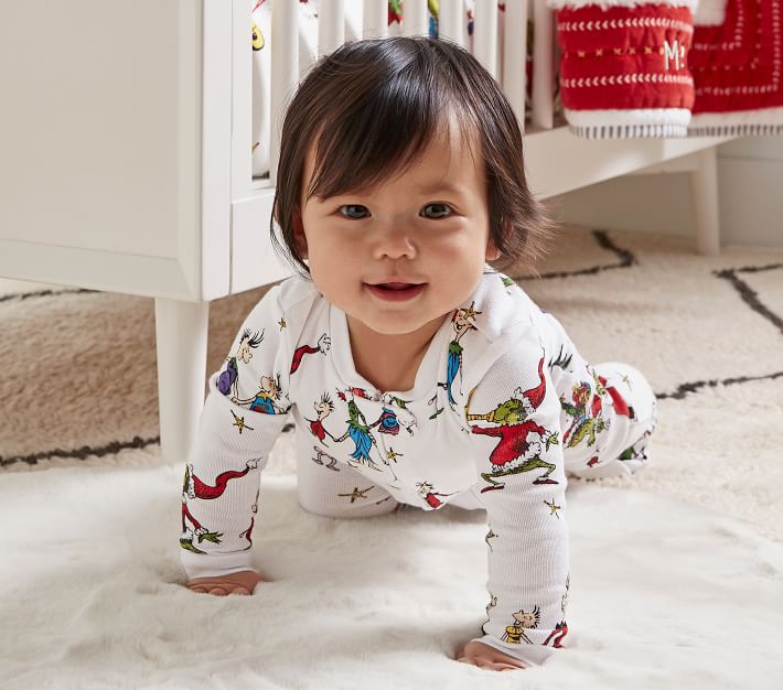 Pottery Barn Kids Baby Grinch Pajamas Sz 03 months Girls/Boys munimoro.gob.pe