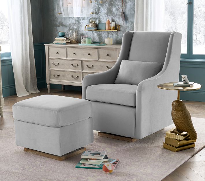Merced Nursery Glider & Ottoman Pottery Barn Kids