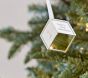 Baby's First Silver Plated Block Ornament | Pottery Barn Kids