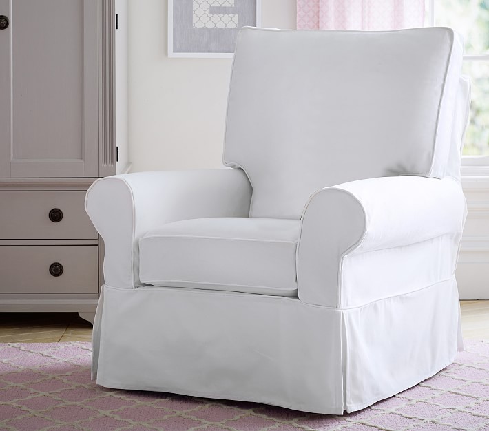 PB Kids® Grand Comfort Swivel Nursery Glider & Ottoman Pottery Barn Kids
