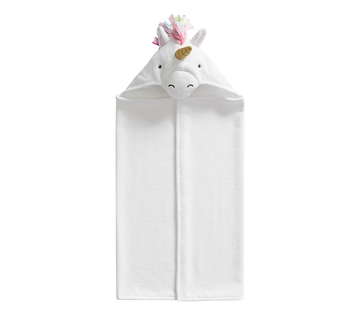 Unicorn Rainbow Baby Hooded Towel Pottery Barn Kids
