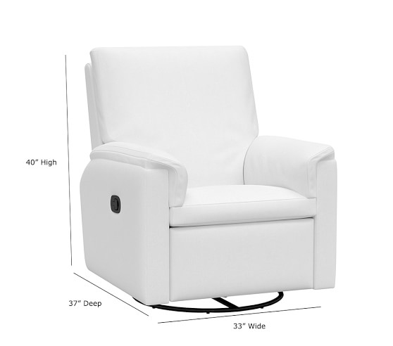 white swivel glider