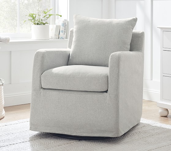 pottery barn slipcover glider