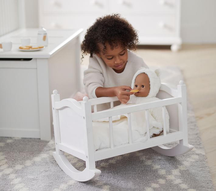 doll cradle and high chair