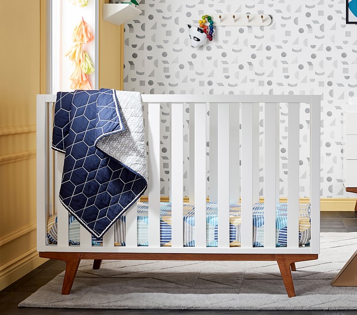 west elm x pbk Modern Convertible Crib Baby Crib Pottery Barn Kids