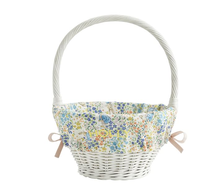 Peter Rabbit™ Floral Easter Basket Liner Pottery Barn Kids