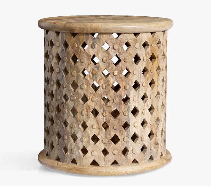 pottery barn drum table