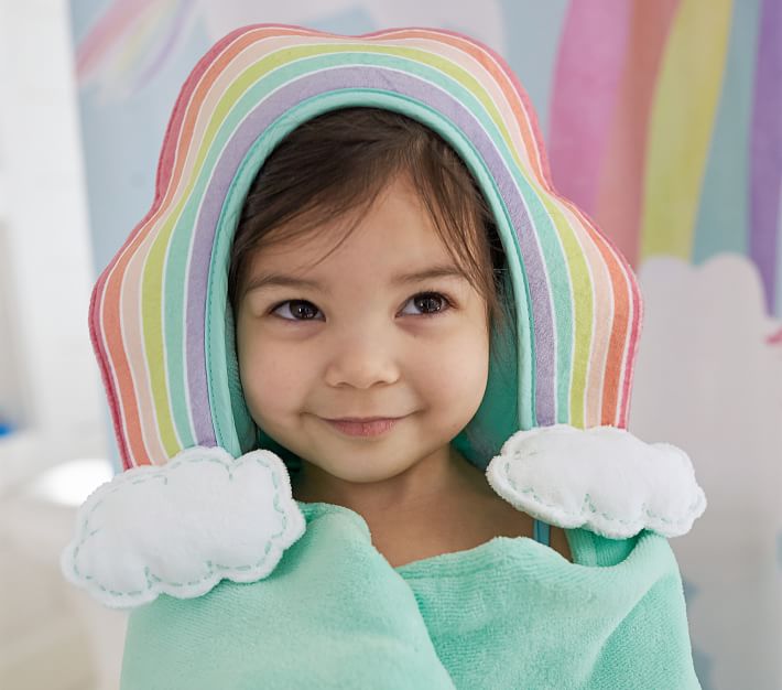 Rainbow Hooded Towel Pottery Barn Kids
