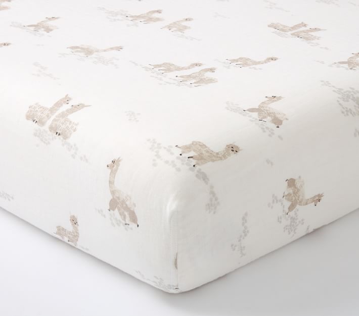 organic muslin crib sheet