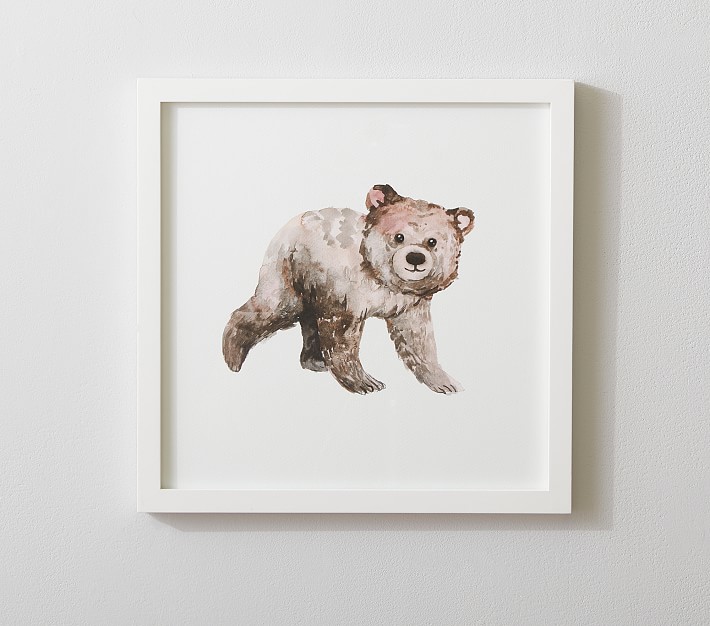 Baby Bear Framed Art Pottery Barn Kids