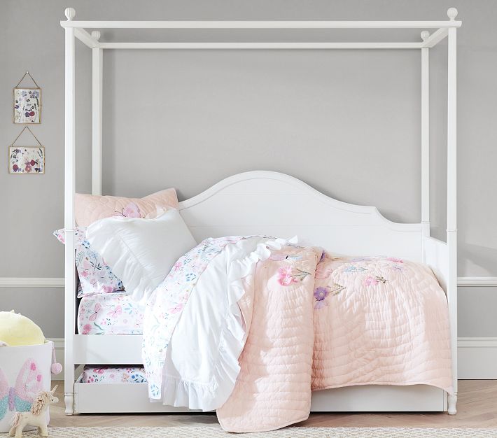 Juliette Canopy Daybed and Trundle Pottery Barn Kids