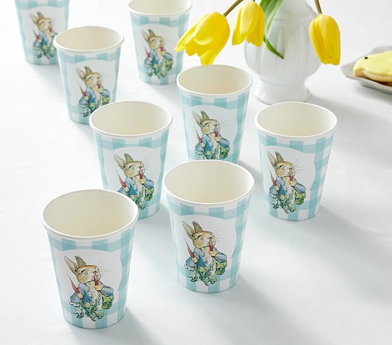 Peter Rabbit™ Paper Cups, Set Of 8 | Pottery Barn Kids