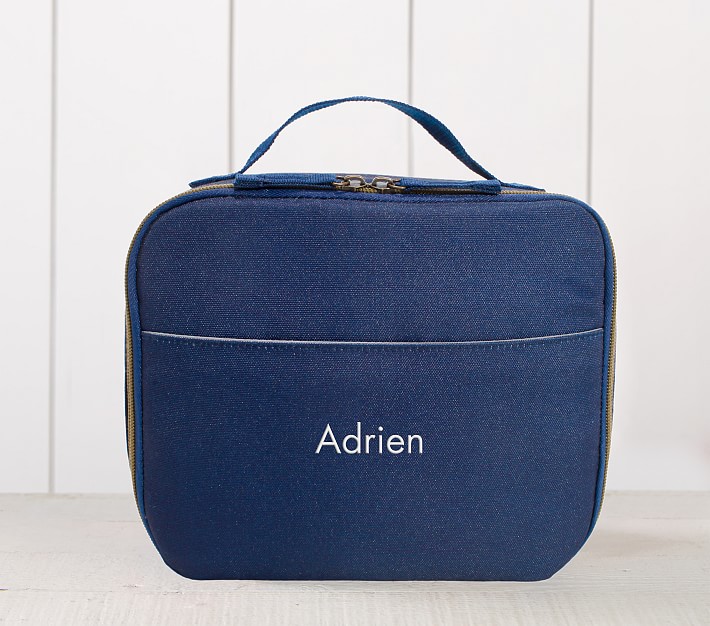Colby Solid Navy Cold Pack Lunch Box Pottery Barn Kids