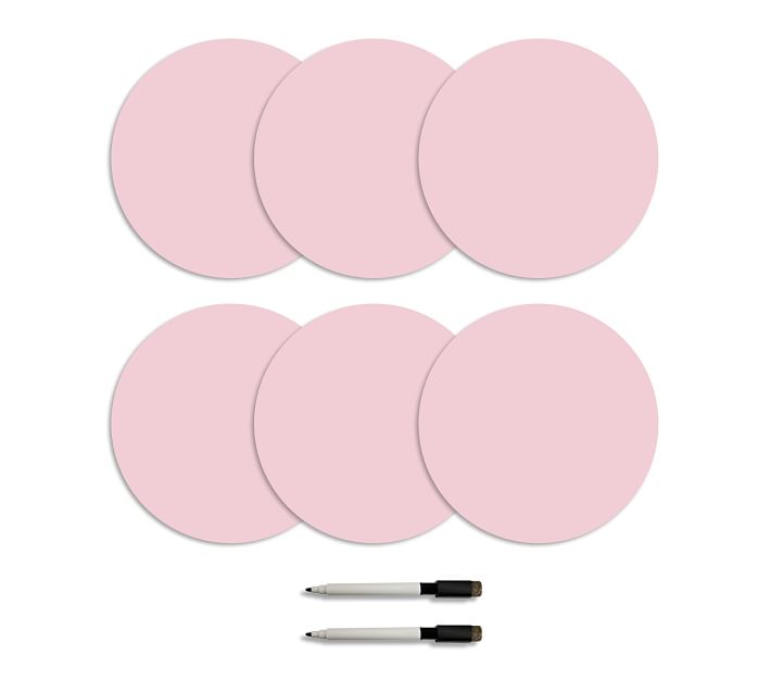 Blush Dry Erase Dot Decals Pottery Barn Kids