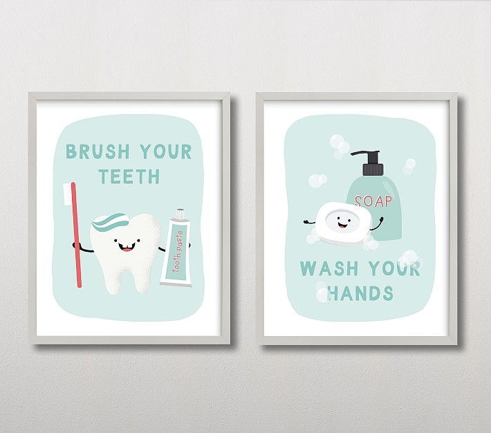 Minted® Fresh & Clean Wall Art by Annie Holmquist Pottery Barn Kids