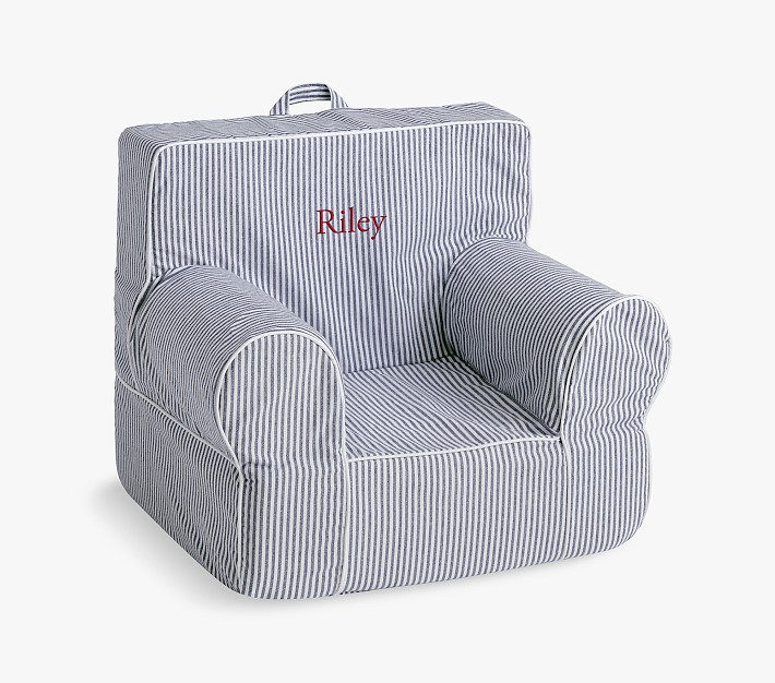 My First Anywhere Chair®, Navy Oxford Stripe Pottery Barn Kids