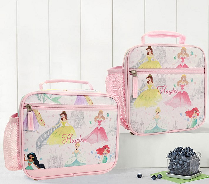 Mackenzie Disney Princess Castle Shimmer Lunch Boxes Pottery Barn Kids