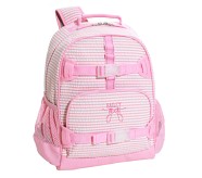 포터리반 키즈 초등 가방 (초등 선물 추천) Potterybarn Mackenzie Bright Pink Seersucker Backpacks