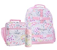 포터리반 키즈 초등 가방 + 런치백 + 물통 세트 (초등 선물 추천) Potterybarn Mackenzie Pink Field Floral Backpack &amp; Lunch Bundle, Set of 3