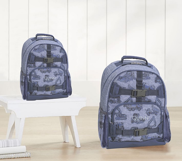 Mackenzie Blue Big Trucks GlowintheDark Backpacks Pottery Barn Kids